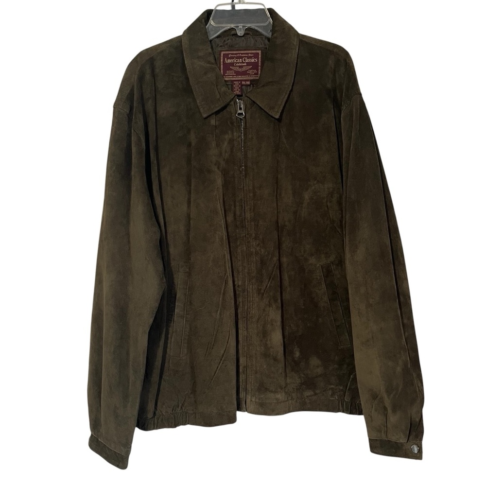 Vintage American Classics Colebrook men’s size XXL green leather jacket